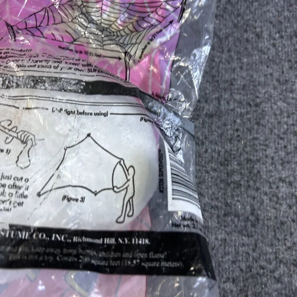 Vintage NOS Rubies Spider Web ‎ Halloween Indoor/Outdoor Decoration USA